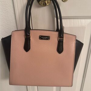Kate spade‎ pink and black leather bag